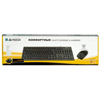 Комплект (клавіатура, мишка) A4Tech KR-8520 Black USB (KR-8520D Black)