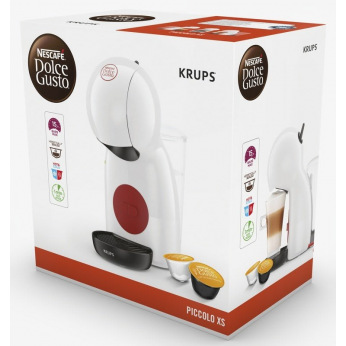 Капсульная кофеварка Krups Nescafe Dolce Gusto Piccolo XS KP1A0110, 1600 Вт, белая (KP1A0110)