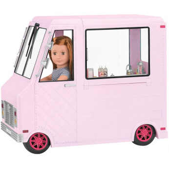 Транспорт для ляльок Our Generation Фургон з морозивом рожевий BD37363Z (BD37363Z)