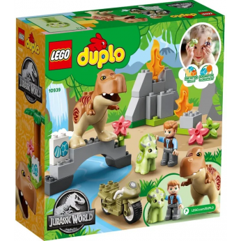 Конструктор LEGO DUPLO Побег динозавров: тираннозавр и трицератопс 10939 (10939)