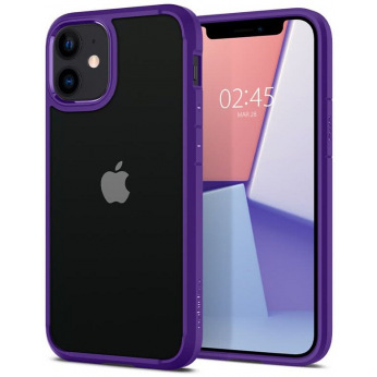 Чохол Spigen для iPhone 12 mini Crystal Hybrid, Hydrangea Purple (ACS01544)