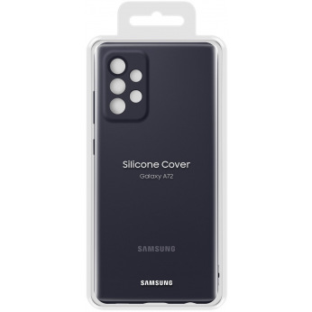 Чохол Samsung Silicone Cover для смартфону Galaxy A72 (A725) Black (EF-PA725TBEGRU)