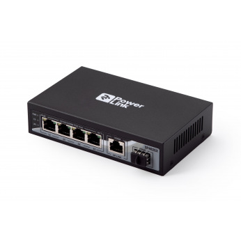 Коммутатор 2E PowerLink SP402GX 5xGE, 1xSFP (4xGE PoE, 1xGE, 1xSFP Uplink, 65W), неуправляемый (2E-SP402GX)