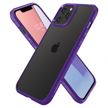 Чохол Spigen для iPhone 12 Pro Max Crystal Hybrid, Hydrangea Purple (ACS01478)