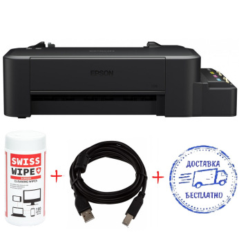 A4 Epson L120 Фабрика печати + кабель USB + салфетки