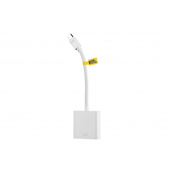 Адаптер KITs MiniDisplayPort to DisplayPort(AM/AM), white, 0.17m (KITS-FL-002)