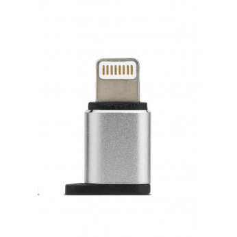 Адаптер Remax Visual MicroUSB to Lightning, silver (RA-USB2-SILVER)