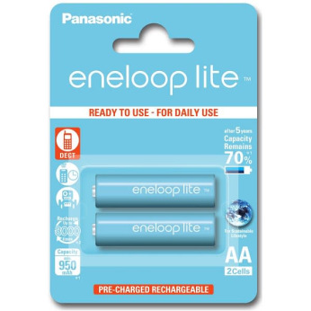 Аккумулятор Panasonic Eneloop Lite AA 950 2BP mAh NI-MH (BK-3LCCE/2BE)