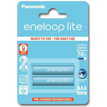 Акумулятор Panasonic Eneloop Lite AAA 550 2BP mAh NI-MH (BK-4LCCE/2BE)