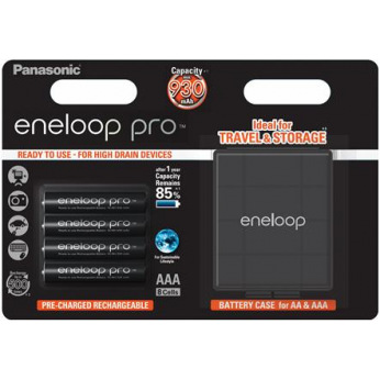 Акумулятор Panasonic Eneloop Pro AAA 930 mAh 4BP+Case (BK-4HCDEC4BE)