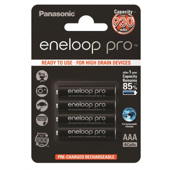 Аккумулятор Panasonic Eneloop Pro AAA 930 mAh 4BP (BK-4HCDE/4BE)