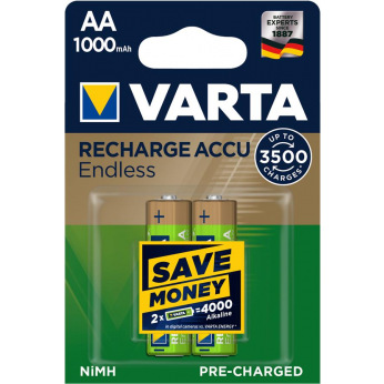 Аккумулятор VARTA RECHARGEABLE ACCU ENDLESS  AA 1000mAh BLI 2 NI-MH (56666101402)