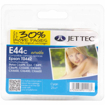 Картридж JetTec для Epson C13T044240 Cyan