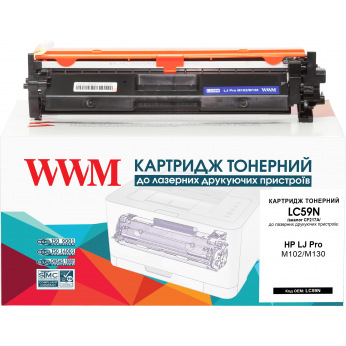 Картридж для HP LaserJet Pro MFP M130, M130fw, M130nw, M130fn, M130a WWM 17A  Black LC59N