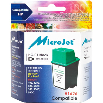 Картридж для HP Officejet 350 MicroJet  Black HC-01