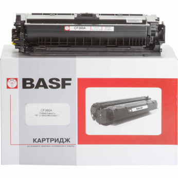Картридж для HP Color LaserJet Enterprise M553, M553dn, M553x, M553n BASF 508A  Black BASF-KT-CF360A