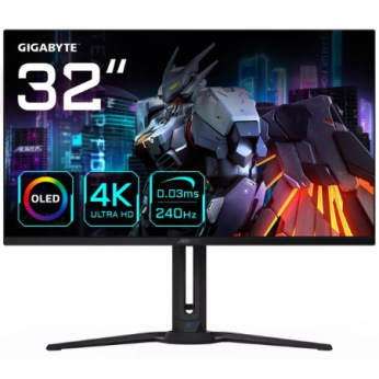 iгровий монiтор 31.5" OLED  240Hz 3‎840x2160 (UHD) 0.3ms  2xHDMI(2.1) 1xDP(2.1) 1xDP(1.4) KVM 2x5W AORUS FO32U2 (AORUS FO32U2)