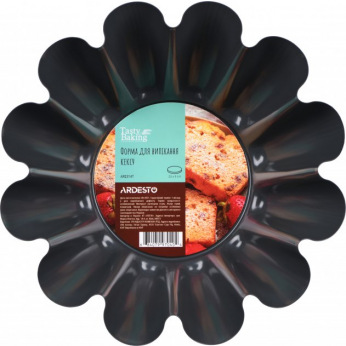Форма для выпечки кекса Ardesto Tasty baking, 23x9 см, серый, голубой (AR2314T)