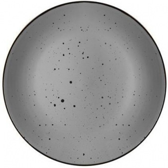 Тарелка десертная Ardesto Cremona, 19 см, Dusty grey, керамика (AR2919GRC)