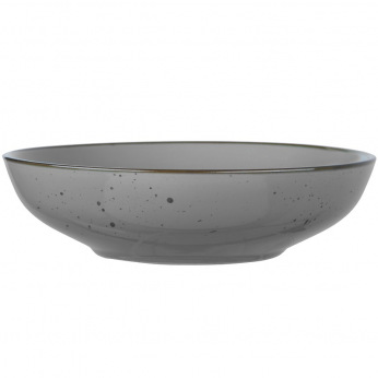 Тарелка суповая Ardesto Bagheria, 20 см, Grey, керамика (AR2920GREY)