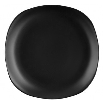 Тарелка десертная квадратная Ardesto Molize, 20 см, черная , керамика (AR2919MB)
