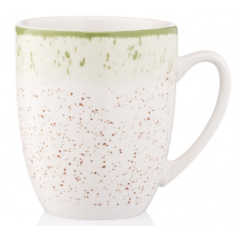 Чашка Ardesto Siena, 360мл, фарфор, бело-зеленый (AR2936SWG)