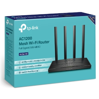 Маршрутизатор TP-Link беспроводной двухдиапазонный AC1200 Archer A6 (Archer A6)