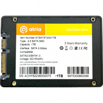 накопичувач 2.5" SSD 1024GB XT200 SATA 3.0 ATSATXT200/1024 (ATSATXT200/1024)