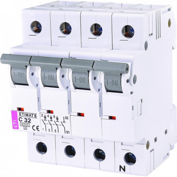 Автоматичний вимикач ETI ETIMAT 6 3p + N C 32А (6 kA) (2146519)