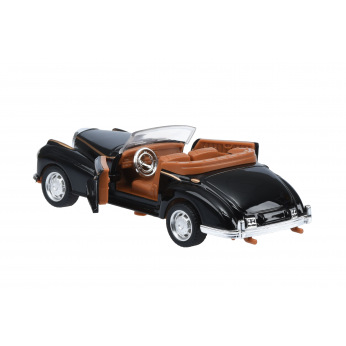 Автомобіль 1:36 Same Toy Vintage Car зі світлом і звуком чорний відкритий кабріолет  (601-3Ut-4)