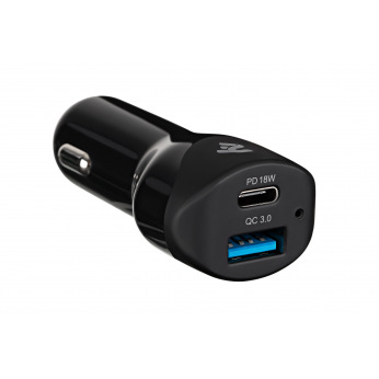 Автомобильное ЗУ 2Е Dual USB Car Charger, Type-C Power Delivery, Quick Charge 3.0, 36W, black (2E-ACR36WPDQC)