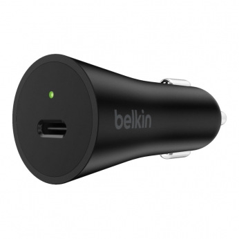 Автомобільний ЗП Belkin BOOST^CHARGE USB-C with Power Delivery (27W, 3.0A), Black (F7U071BTBLK)
