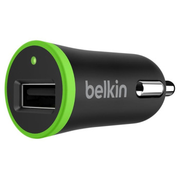 Автомобильное ЗУ Belkin Car Charger 12W USB 2.4A, black (F8J054btBLK)