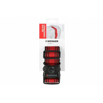 Багажний пасок, Wenger Luggage Strap, чорно-червоний (604597)