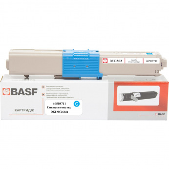 Картридж BASF замена OKI 46508711 Cyan (BASF-KT-46508711)