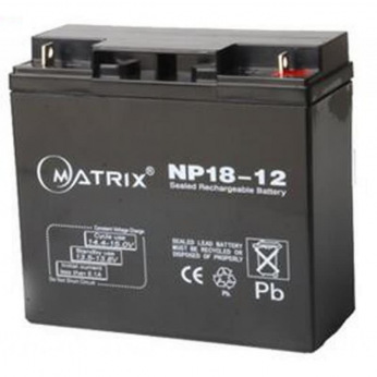 Батарея аккумуляторная Matrix для UPS 12V 18Ah (NP18-12)