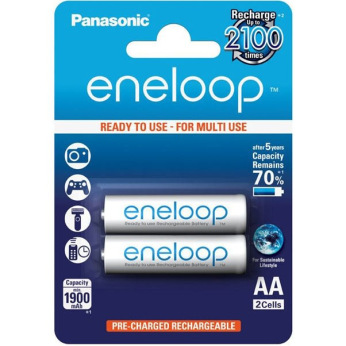 Аккумулятор Panasonic Eneloop AA 1900 2BP mAh NI-MH (BK-3MCCE/2BE)