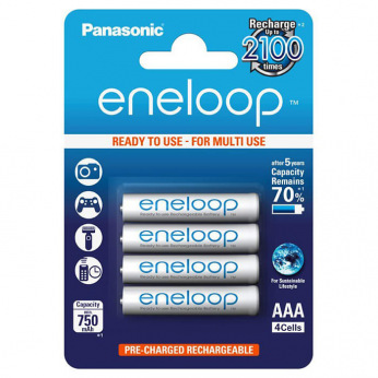 Батарейка аккумуляторная Panasonic Eneloop Pro AAA NiMH 4BP 900mAh (BK-4HCCE/4BE) (BK-4HCCE/4BE)
