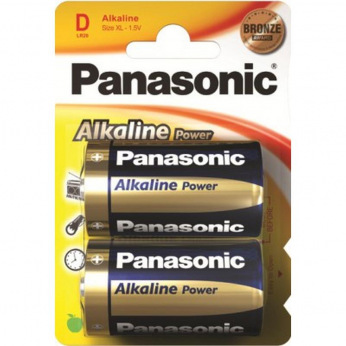 Батарейка Panasonic ALKALINE POWER D BLI 2 (LR20REB/2BP)