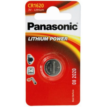 Батарейка Panasonic CR 1620 BLI 1 LITHIUM (CR-1620EL/1B)