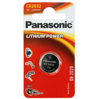Батарейка Panasonic CR 2032 BLI 1 LITHIUM (CR-2032EL/1B)