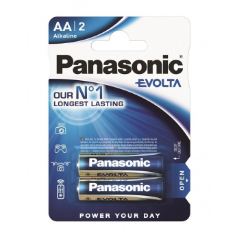 Батарейка Panasonic EVOLTA AA BLI 2 ALKALINE (LR6EGE/2BP)