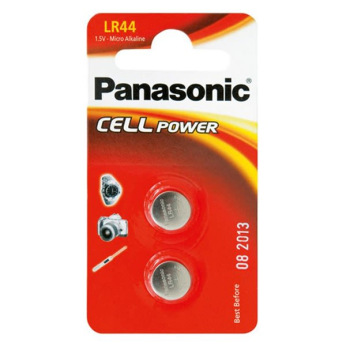 Батарейка Panasonic LR44 BLI 2 (LR-44EL/2B)