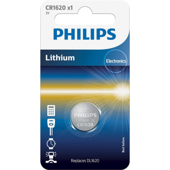 Батарейка Philips Lithium CR 1620  BLI 1 (CR1620/00B)