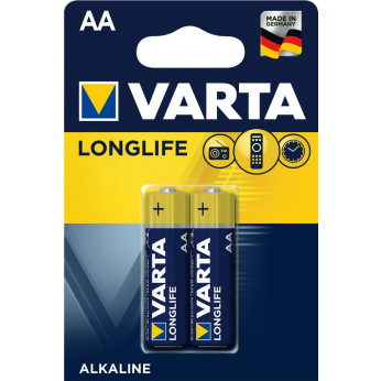 Батарейка VARTA LONGLIFE AA BLI 2 ALKALINE (04106101412)