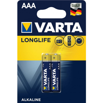 Батарейка VARTA LONGLIFE AAA BLI 2 ALKALINE (04103101412)
