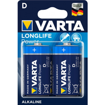 Батарейка VARTA LONGLIFE Power D BLI 2 ALKALINE (04920121412)