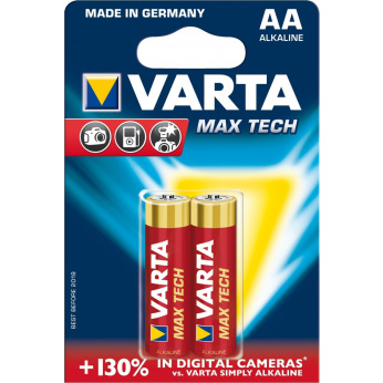 Батарейка VARTA LONGLIFE MAX POWER AA   BLI 2 ALKALINE (04706101412)