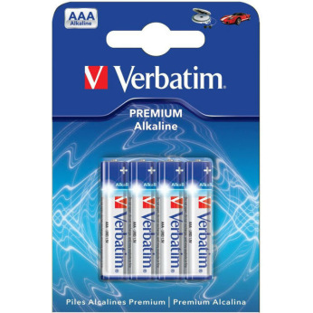 Батарейка Verbatim AAA LR03 4шт () Micro Alkaline (49920)
