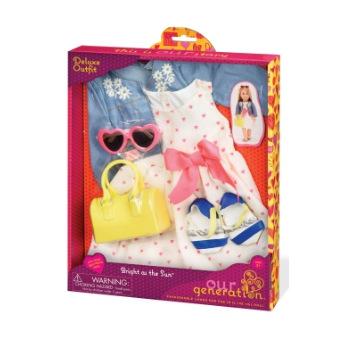 Набор одежды для кукол Our Generation Deluxe  Платье с сердечками и жакетом BD30246Z (BD30246Z*)
